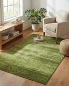 Rugs.com - Angelica Rug – 3' 1 x 5' 3 Green Easy-Clean Rug – Ideal for Kitchens, Entryways, and Bathrooms - color: Green, size: 3'3" x 5'3" (Rectangular)