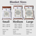 Boho Throw Blanket for Couch Gifts for Women Ethnic Aztec Southwest Neutral Aesthetic Motifs Flannel Cozy Soft Thick Blankets Warm Plush Fleece Blanket for Bed Sofa 30" x 40" - size: 30" x 40"