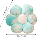 lannery Flower Plush Throw Pillows, Flower Floor Pillow Seating Cushion Toy for Reading, Room, Watching TV (19.7", Blue)