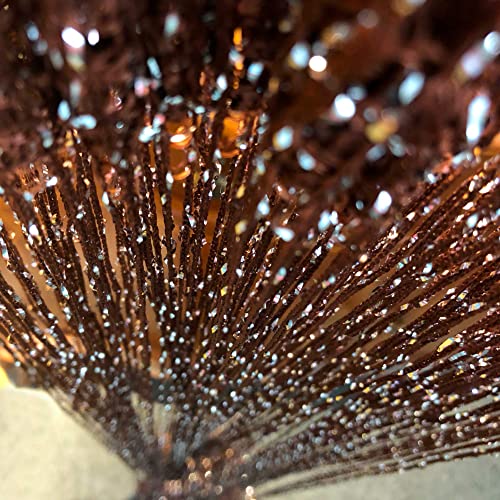 Hysenm 2 Pack 39 x 79 Inch Beaded Curtain String Door Curtains, Hippie Room Decor Closet Beaded Curtains for Doorway, Room Divider Privacy Decor, Boho Home Decoration for Bedroom, Party, Brown - color: Brown