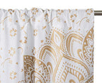 Popular Handicrafts Indian Hippie Bohemian Beautiful Passion Ombre Color Mandala Curtain Panels White Gold - color: Gold, size: 36"W x 51"L (Pack of 2)