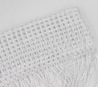 1x2 M Door String Curtain Rare Flat Silver Ribbon Thread Fringe Window Panel Room Divider Cute Strip Tassel for Wedding Coffee House Restaurant Parts, White - color: White