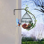 12" Plant Hangers 6-Pack - Heavy Duty Rust-Resistant Steel Hooks for Bird Feeders, Indoor/Outdoor Plants & Wall Decor, Black