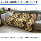 Pure Country Weavers Torched Earth - Western Tapestry Throw Blanket Woven from Cotton - Made in The USA (72x54) - color: Torched Earth