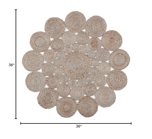 SAFAVIEH Natural Fiber Round Collection 3' Round Grey NF363C Handmade Boho Charm Farmhouse Jute Area Rug - color: Grey, size: 3' (Round)