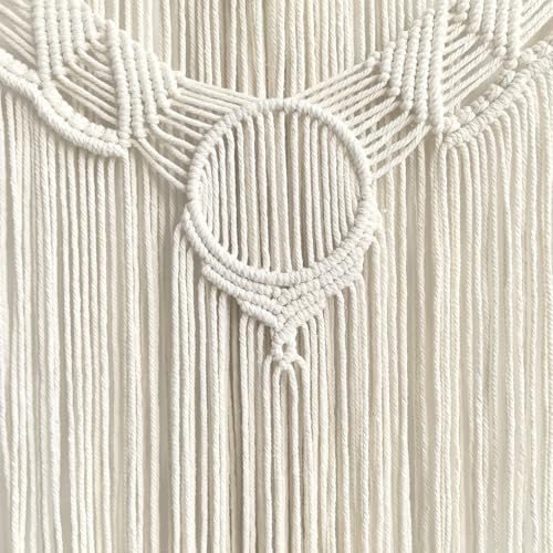 Achart Macrame Wall Hanging Large- Boho Wall Decor- large wall art- Wall Decor Living Room- Macrame Tapestry Boho Decor for Bedroom (Beige-O) - color: Beige-O