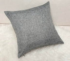 Aiking Home Woven Fine Faux Linen Throw Pillow Cover, Size 18"x18", Gray - color: Gray, size: 18" x 18" (Pack of 1)