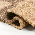 JONATHAN Y Theo Woven Jute Checkerboard Natural/Brown Runner Rug, 2x8, Modern, Farmhouse, Rustic, Lodge, Easy-Cleaning for Living Room, Bedroom, Kitchen, Non-Shedding (NRF203A-28) - color: Natural/Brown, size: 2' x 8' (Runner)