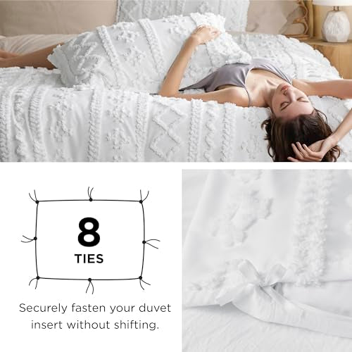 Bedsure Boho Duvet Cover King Size, Soft & Comfortable Elegant Design Boho Bedding for Decoration, Machine Washable Comforter Cover for All Seasons,Includes 1 Duvet Cover & 2 Pillow Shams,Khaki - color: 07 - Khaki - Elegant (No Comforter), size: King (104