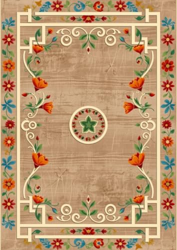 Vintage Distressed Medallion Pattern with Floral Striped Rugs for Bedroom Living Room Guestroom Dorm Entryway Conference Room Durable Fluffy Art Deco Rug Under Dining Table Home Office Mats 2x3 - color: K, size: 2x3