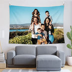 BLINGPAINTING Custom Tapestry: Upload Images, Personalize, Create Your Own Wall Hanging for Living Room, Bedroom, Dorm (27" W x 39" L) - size: 39"L x 27"W