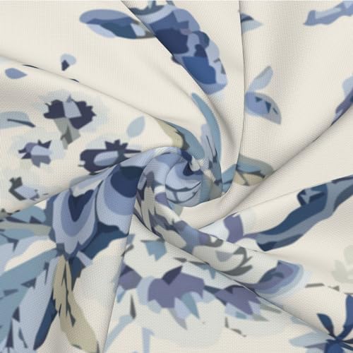Chinoiserie Lumbar Pillow Covers 12 x 20 Set of 2 Birds Floral Linen Throw Pillow Cover Vintage White and Blue Farmhouse Decorative Pillowcases for Living Room Couch Bed Sofa Outdoor - color: Chinoiserie Bird, size: 20" x 12" (Pack of 2)
