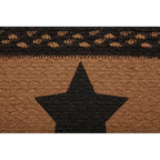 VHC Brands Farmhouse Primitive Jute Black Thanksgiving Stair Tread Stencil Stars Rect Latex 8.5"x27" - size: 3" x 2" (Rectangular)