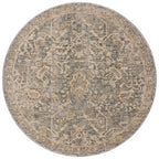 Loloi Magnolia Home by Joanna Gaines Junie Collection JUE-01 Blue/Natural 7'-10" x 7'-10", .38" Pile Height, Round Area Rug - color: Blue / Natural, size: 7'10" (Round)