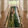Rustic Cabin Runner Rug 4x12, Lodge Cabin Bear Runners, Rustic Farmhouse Rug Non-Shedding & Easy Care, for Living Room Bedroom Kids Bedroom - color: Bear, size: 4' X 12'(runner)