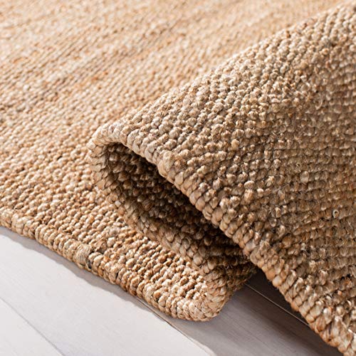 SAFAVIEH Natural Fiber Collection Runner Rug - 2'6" x 6', Natural, Handmade Boho Fringe Woven Jute, Ideal for High Traffic Areas in Living Room, Bedroom (NF368A) - color: Natural, size: 2'6" x 6' (Runner)
