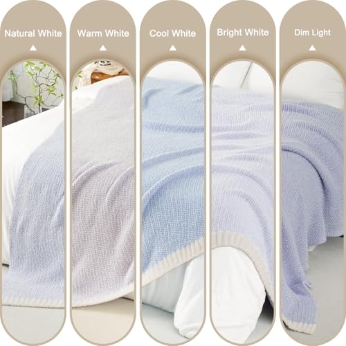 Whale Flotilla Knit Blanket Twin Size, Ultra Soft Warm Reversible Cozy Decorative Blankets for Couch Sofa and Bed, 60x80 Inch, Lavender - color: Lavender, size: 60x80 Inch