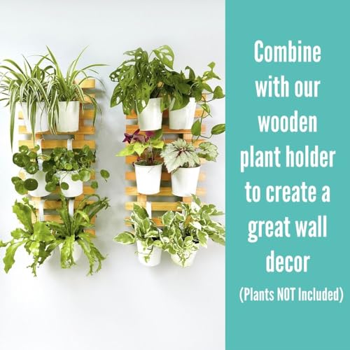 LaLaGreen Hanging Planters - 10 Pack, 4 Inch Balcony Railing Hanging Herb Garden Wall White Metal Bucket Fence Planter for Outdoor Plants Flower Pot Deck Rail Porch Window Box Hooks Macetas Colgante - size: 4 Inch (White)