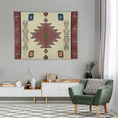 Aztec Tapestry, Ethnic Tribal Vintage Bohemian Geometric Style Tapestries Home Decor for Living Room Bedroom Decoration 40in Wx30in H (102×76cm) - color: Bohemian Tapestry-22, size: 40in"Wx30in"H (102×76cm)