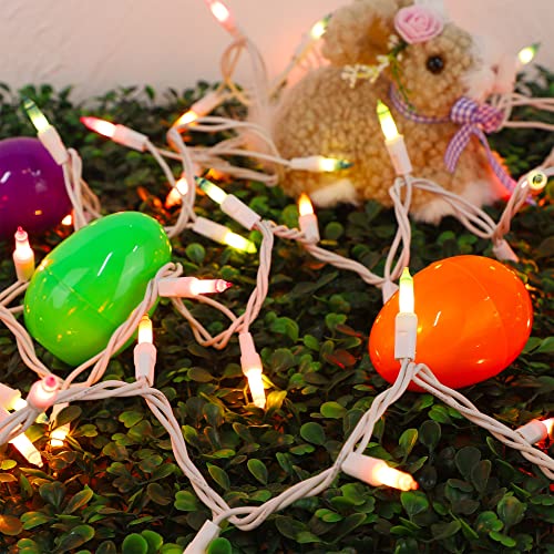 LJLNION 3 Sets Easter String Lights, 150 Count 30 FT Each White Wire Mini Pastel Fairy Lights, 120V UL Certified Connectable Xmas Lights for Garden Patio Holiday Party Outdoor Decoration, Multicolor - color: Pastel
