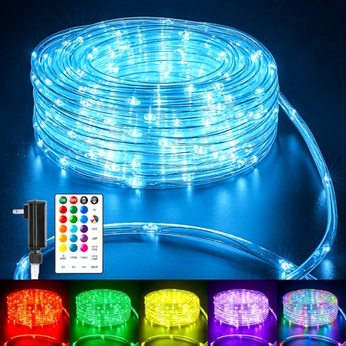 Minetom Rope Lights Color Changing, 16 Colors 108 FT 330 LED String Lights with Remote Timer, Waterproof Christmas String Light for Outside Bedroom Indoor Outdoor Decoration - size: 108 FT Not Connectable
