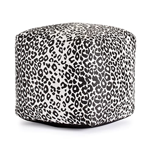 Anji Mountain 100% Handmade & Handcrafted Comfortable Home Décor Outdoor Pouf Ottoman Footrest for Living Room, Bedroom, Nursery, Kidsroom, Patio Furniture - (18" x 18" x 18"- Gray) - color: Amur Gray