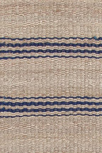 Dash & Albert Jute Ticking Indigo Handwoven Rug, 8.5 X 11.5 Feet, Blue Stripe Pattern - color: Jute Ticking Indigo, size: 8'6" x 11'6" (Rectangular)