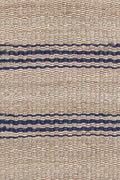 Dash & Albert Jute Ticking Indigo Handwoven Rug, 3 X 5 Feet, Blue Stripe Pattern - color: Jute Ticking Indigo, size: 3' x 5' (Rectangular)