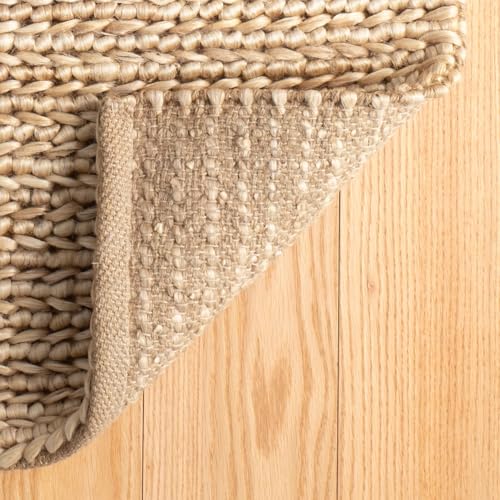 Dash & Albert Jute Handwoven Natural Rug, 2.5 X 8 Feet, Tan Solid Pattern - color: Jute Woven Natural, size: 2'6" x 8' (Runner)