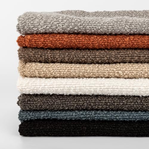 JoraLion 12x24 inch Boucle Lumbar Pillow Cover, Camel Woven Texture Neutral Long Pillow Cover Breathable Cushion Case for Couch Sofa Bed Living Room Home Decor (Cover Only) - color: Camel, size: 24" x 12" (Pack of 1)