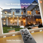 addlon Outdoor String Lights 50FT G40 with Remote, 27 LED Shatterproof Bulbs, Dimmable Patio Globe Lights Waterproof, Hanging Outside Lighting for Backyard, Garden, Deck, Balcony, Porch, Café, Decor - size: 50FT(25 Sockets)