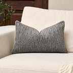 Yangest Chenille Pillow Cover 12 x 20 Inches, Thick Textured Rectangle Throw Pillow Cover Farmhouse Modern Soft Accent Couch Neutral Pillow Cover for Living Room Bedroom, Gray - color: Grey, size: 20" x 12" (Pack of 1)