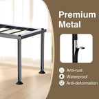 1 Tier Plant Stand: Ladder Plant Holder - Metal Flower Pot Stand - Heavy Duty Flower Rack for Living Room Patio Garden Corner Balcony and Courtyard.