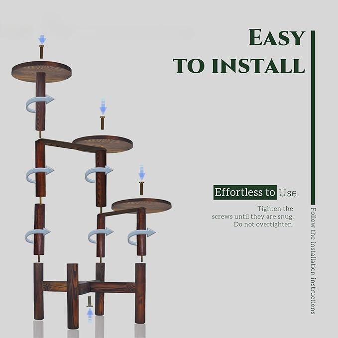 4 Tier Plant Stand Indoor, Wood Tall Corner Plant Display Shelf, Multi Tier Planter Holder Flower Rack Pot Stand For Living Room Garden Patio Balcony