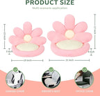 Ditucu Flower Shape Chair Pillow Cute Seat Cushion 19 inch Comfy Lazy Sofa Floor Pillows Dorm Seating for Bedroom Decor Pink