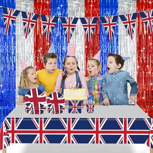 TONIFUL Red White and Blue Tinsel Foil Fringe Curtains,4th of July Decorations Independence Day Photo Booth Backdrop,Metallic Door Streamers for Patriotic Party Memorial Day Labor Day Supplies - color: Blue Silver Red