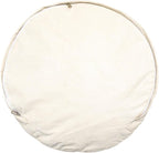 Unstuffed Ottoman Pouf Round Foot Rest Poof Ottoman No Filler Floor Foot Stool Pouf Bean Bag Cover with Storage for Living Room Bedroom