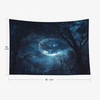 EMMTEEY Forest Tapestry Starry Sky Night Forest 60X50 Inch Ceiling Tapestry Wall Art Hanging Tapetries for Bedroom Living Room Dorm Décor