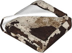 Cow Throw Blanket Soft Flannel Blanket 60"x50" in Bed Blanket Home Decor for Room Sofa Couch All Season