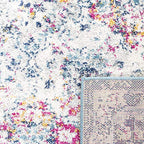 SAFAVIEH Madison Collection Runner Rug - 2'3" x 14', Navy & Teal, Boho Chic Distressed Design, Non-Shedding & Easy Care, Ideal for High Traffic Areas in Living Room, Bedroom (MAD611N) - color: Navy/Teal, size: 2'3" x 14' (Runner)