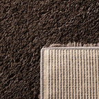 SAFAVIEH August Shag Collection Accent Rug - 2'3" x 4', Brown, Solid Design, Non-Shedding & Easy Care, 1.2-inch Thick Ideal for High Traffic Areas in Entryway, Living Room, Bedroom (AUG900T) - color: Brown, size: 2'3" x 4' (Rectangular)