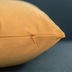 Throw Pillow Covers 16x16 Mustard Yellow: Pack of 2 Cozy Soft Velvet Square Modern Luxury Decorative Throw Pillow Cases for Sofa Couch Living Room Bed Home Decor