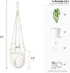 Mkono Fake Hanging Plant with Lights, Artificial Plants for Home Decor Indoor Macrame Plant Hanger with Fake Vines Greenery for Bedroom Bathroom Kitchen Office Decor (1)