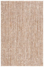 SAFAVIEH Area Rug 5x8 - Natural Fiber Collection - Natural & Ivory, Handmade Jute, Farmhouse Style, Chunky Textured Thick Pile (NF447N)