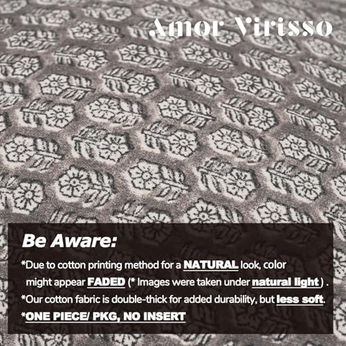 Amor Virisso Floral Pillow Covers 18x18 Couch Pillows for Living Room Farmhouse Neutral Pillow Covers Decorative Throw Pillow Covers Accent Sofa Pillows 1PC,Light Taupe - color: Light Taupe, size: 18" x 18" (Pack of 1)