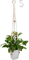 Hanging Planter for Indoor Plants,Macrame Plant Hanger with Colored Wood Beads,Plant Hanger,Hanging Plant Holder,Plant Hangers,Plant Holder,Plant Hangers Indoor,Macrame Plant Hangers Indoor
