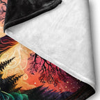 Tree of Life Throw Blanket Soft All Season Fleece Blanket Sofa Bed Lightweight Blanket Print Cute Stuff for Men and Lovers Super Soft and Comfortable Warm Flannel Throw Blanket Sofa 60"x80"