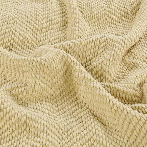 Home Soft Things Throw Blanket Knitted Tweed Throw 50'' x 60'', Light Camel, Super Soft Cozy Warm Comfortable Breathable Throw for Living Room Chair Couch Bed Sofa Bedroom Home Décor - color: Light Camel, size: 50 in x 60 in