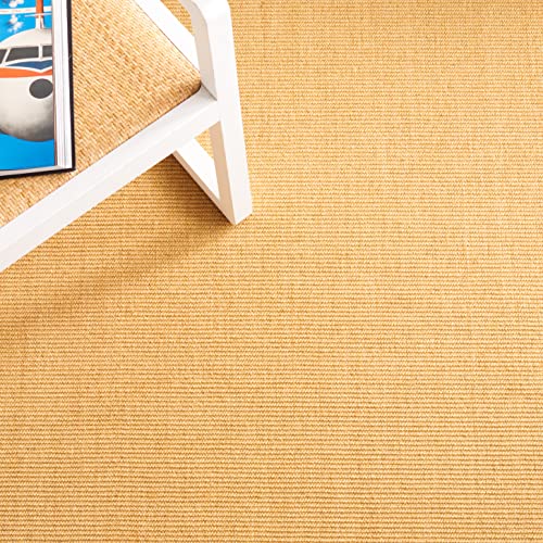Martha Stewart SAFAVIEH x Collection Area Rug - 2'3" x 8' Runner, Natural & Navy, Sisal & Jute, Ideal for Living Room, Hallway, Foyer, Entryway, Bedroom (MSR9501D) - color: Natural/Navy, size: 2'3" x 8' (Runner)