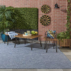 Nourison Home Positano Navy Blue 2'2" x 10' Area Rug - Easy Clean, Non Shedding, Bed Room, Living Room, Dining Room, Kitchen (10' Runner) - color: Navy Blue, size: 2'2" x 10' (Runner)